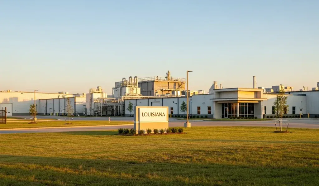 Industrial storage tanks and processing facility