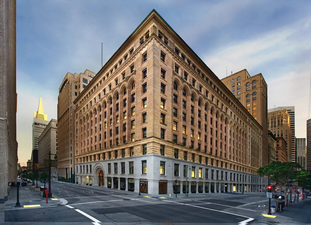 Historic multi-story downtown office building